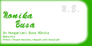 monika busa business card