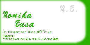 monika busa business card